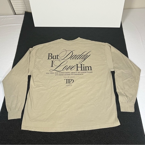 Taylor Swift TTPD T Shirt Tortured Poets “But Daddy I Love Him” Limited Edition - Picture 1 of 10